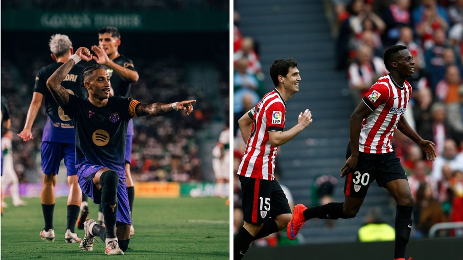 Barça vem de goleada com show de Raphinha, enquanto Athletic perdeu na estreia Barça vem de goleada com show de Raphinha, enquanto Athletic perdeu na estreia