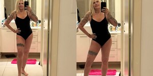 Monique Evans admite "flacidez" e "gordurinhas" ao posar de maiô