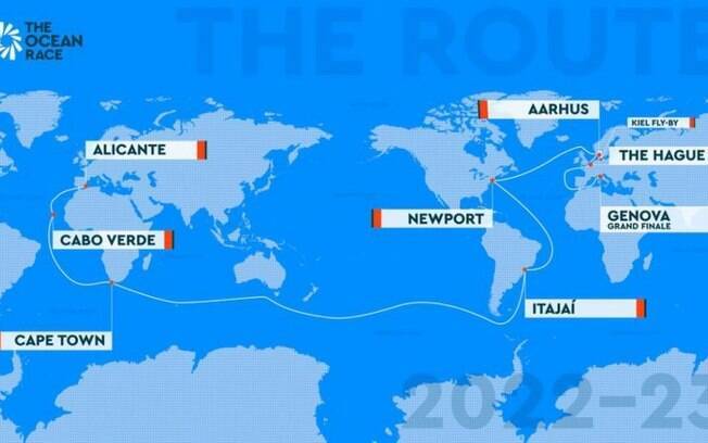 Regata de volta ao mundo The Ocean Race divulga datas e escalas de 2023