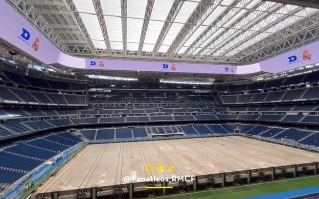 Novo telão 360º do Santiago Bernabéu - Foto: Reprodução