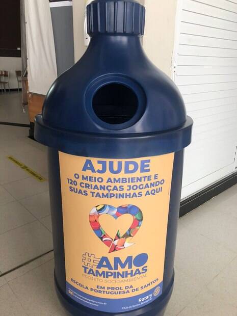 Shopping em Santos inicia coleta de tampas plásticas