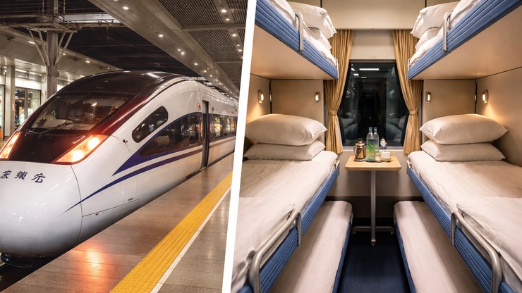 Como é o trem noturno da China, que vai de Pequim a Hong Kong