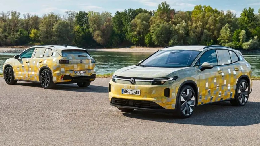 Novo SUV elétrico da Volkswagen é apresentado ainda camuflado Novo SUV elétrico da Volkswagen é apresentado ainda camuflado