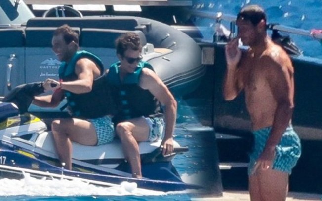 Nadal acelera no jet-ski em praia paradisíaca após desistência de Wimbledon Nadal acelera no jet-ski em praia paradisíaca após desistência de Wimbledon