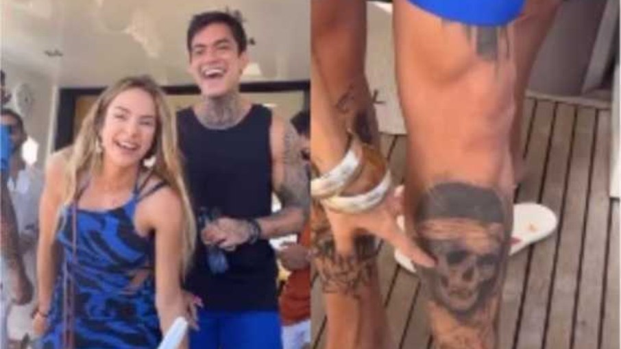Gabi Martins pede para namorado cobrir tatuagem com rosto de ex