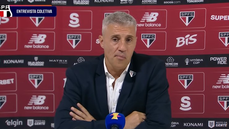 Crespo sobre fase do São Paulo:“Muito difícil e delicada"