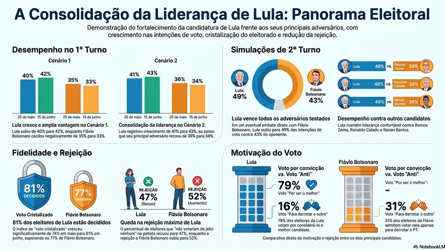 O candidato a reeleição a cadeira do Planalto avança nas intenções de voto da população brasileira