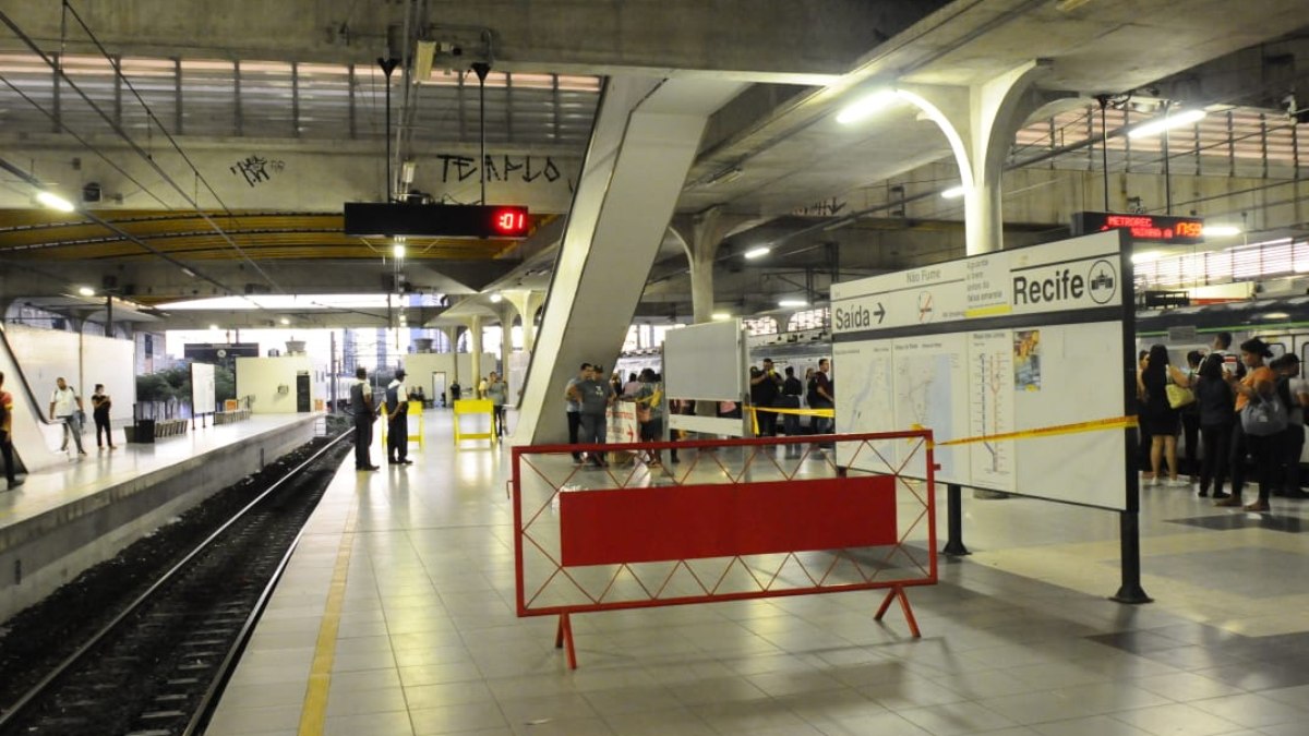 Estação central do metrô de Recife (PE)