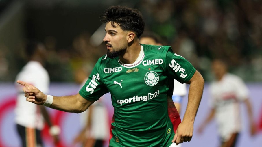 O atacante Flaco López fez um dos gols da vitória de 2 a 1 sobre o São Paulo na semifinal do Paulistão
