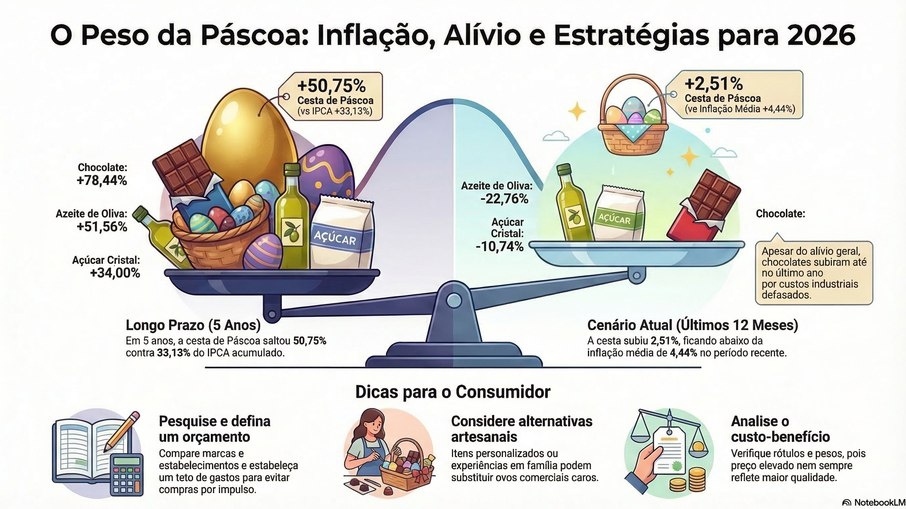 O peso da inflação na Páscoa