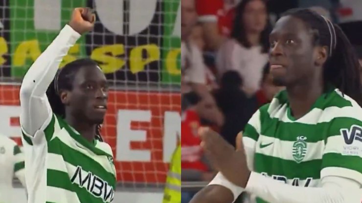 Jogador marca contra Benfica e presta homenagem a Vini Jr