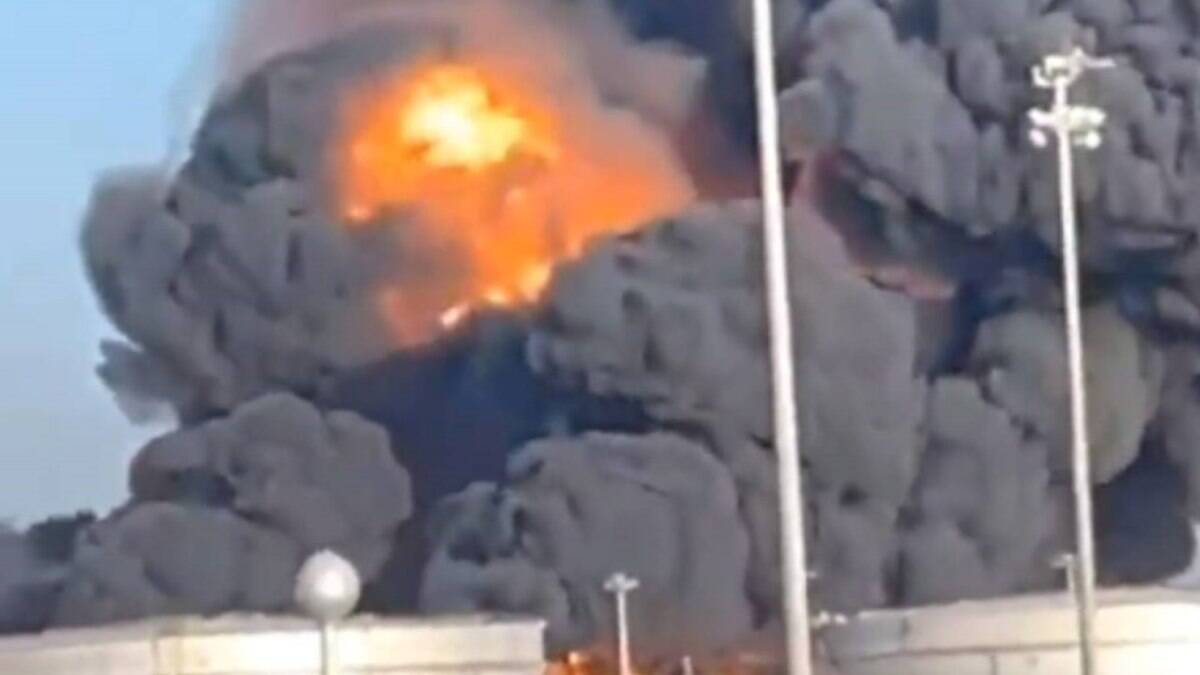 Video: Explota refinería cerca de circuito de F1;  se considera misil |  Más deportes