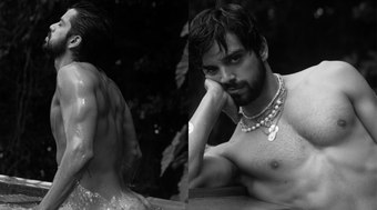 Sem roupa, Rodrigo Simas impressiona em ensaio sensual