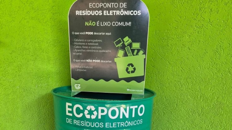 Ecoponto para descarte de lixo eletrônico é instalado na Capela