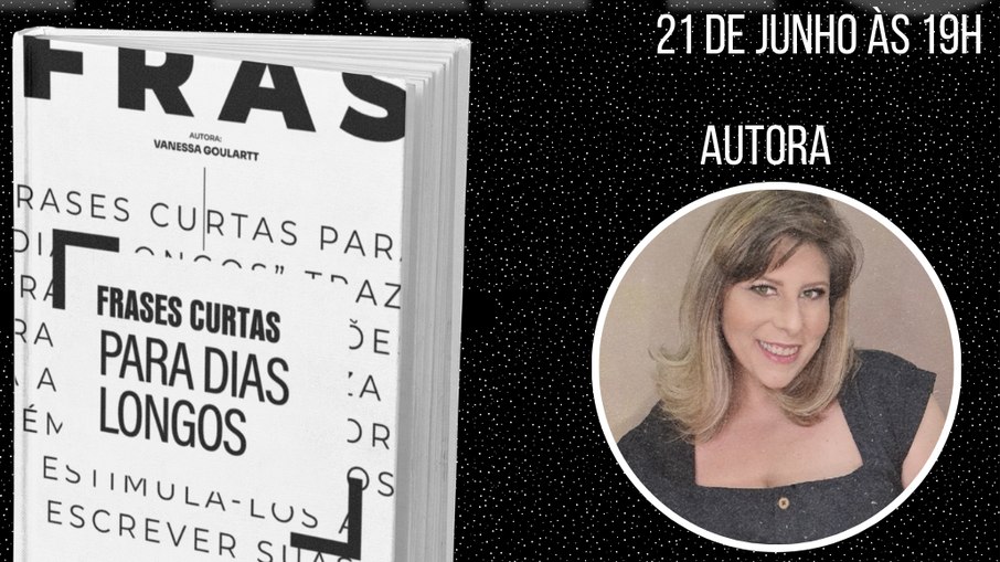 Vanessa Goulartt anuncia sessão de autógrafos do livro 'Frases Curtas Para Dias Longos'