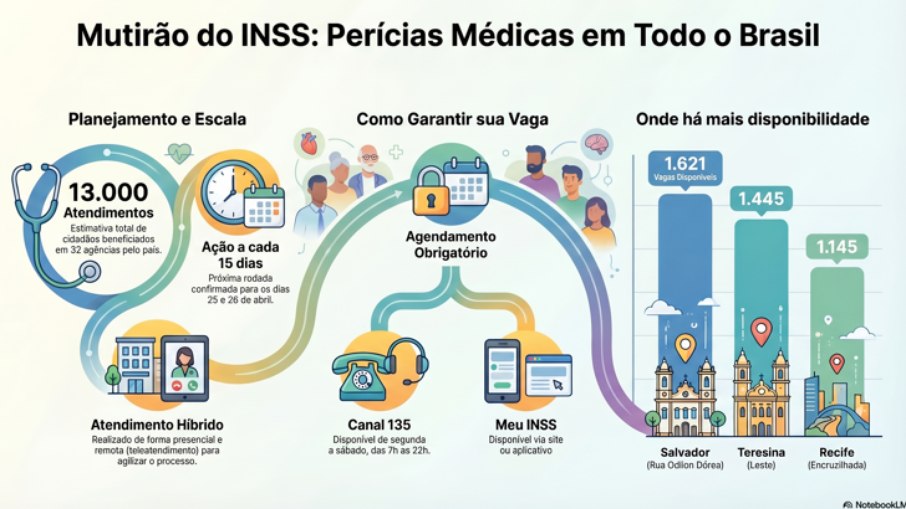 Mutirão do INSS prevê quase 13 mil atendimentos no fim de semana