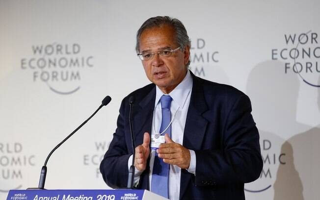 No Fórum Econômico Mundial, em Davos, Paulo Guedes defende reforma da Previdência e promete abertura econômica