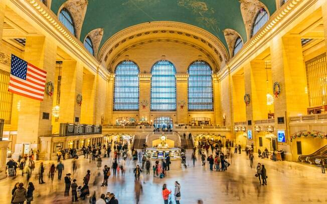A Grand Central Station é a principal estação de trem e também é um dos passeios em Nova York com entrada gratuita