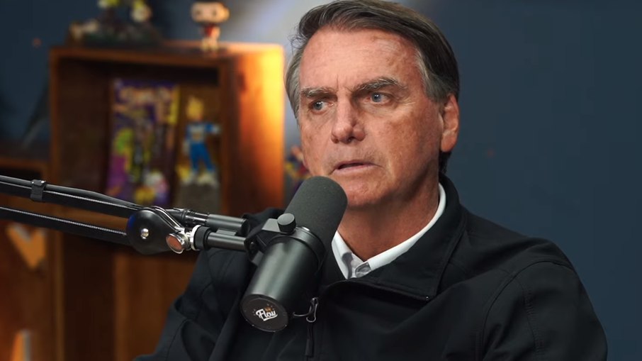 Bolsonaro durante entrevista a podcast