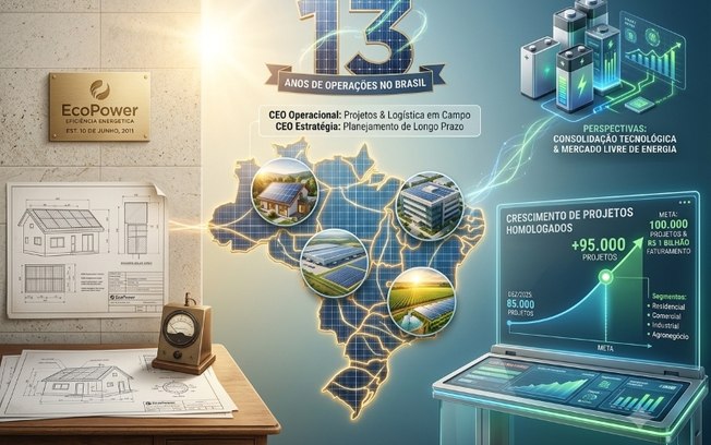 EcoPower comemora 13 anos no mercado de energia solar
