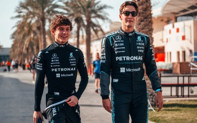 Kimi Antonelli e George Russell protagonizam disputa interna na Mercedes Kimi Antonelli e George Russell protagonizam disputa interna na Mercedes