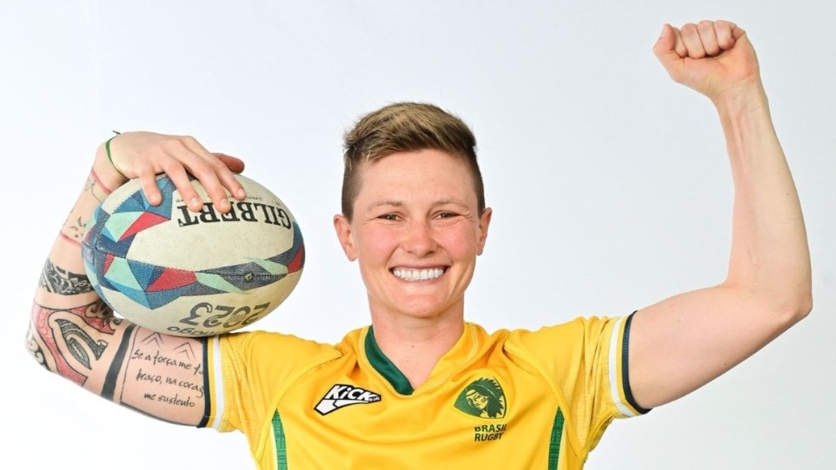 Raquel Cristina Kochhann é uma das líderes da equipe brasileira de rugby