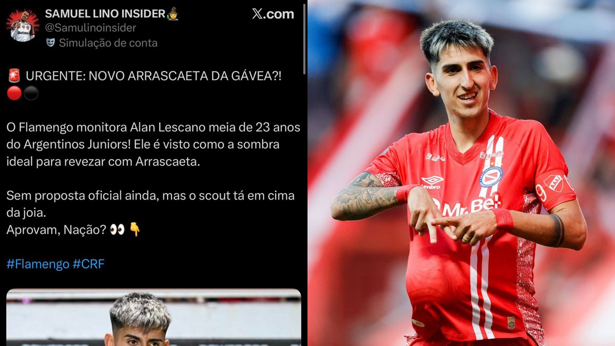 Durante a sondagem do Flamengo, Lescano foi apelidado de 'novo Arrascaeta'