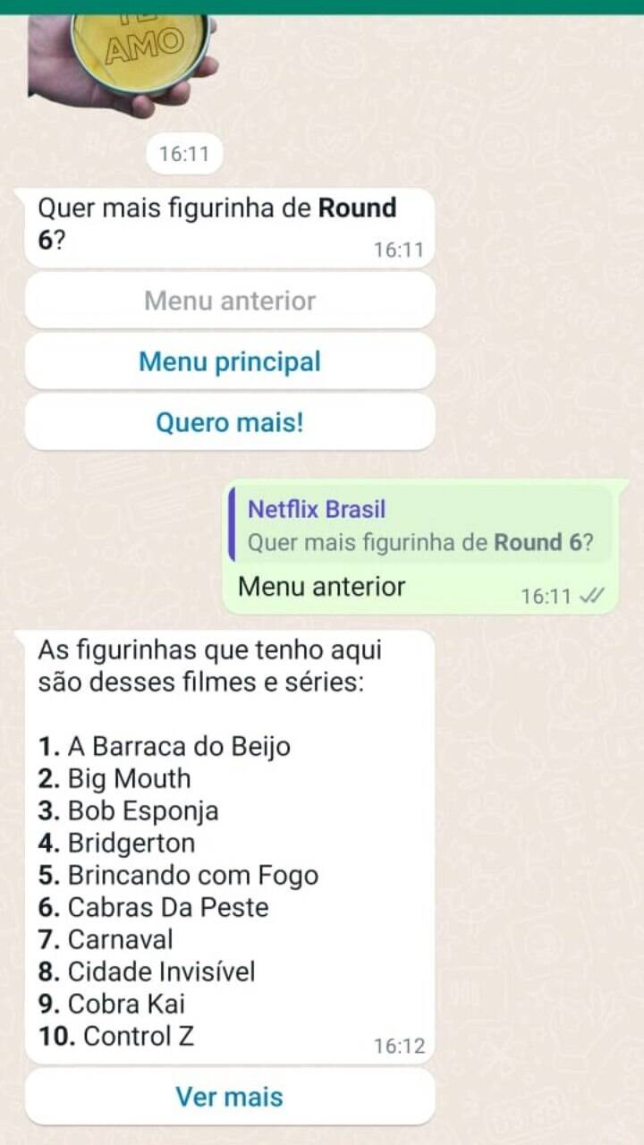 WhatsApp da Netflix: veja o número e como salvar figurinhas de séries 