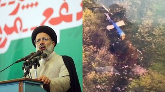 Vídeo mostra destroços de helicóptero que levava presidente do Irã