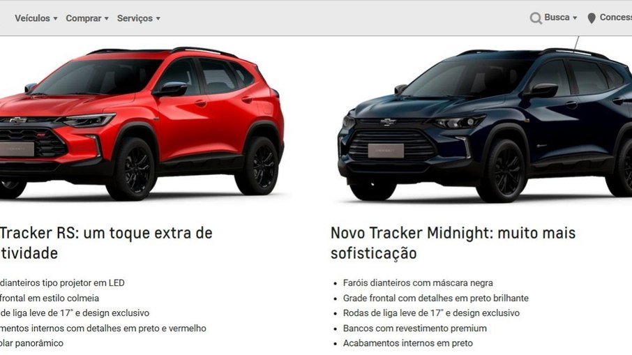 Os modelos RS e Midnight já estão no site da montadora com os itens de série que cada um possui