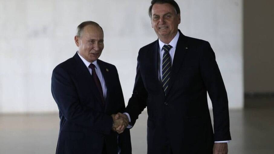 Vladimir Putin e Jair Bolsonaro