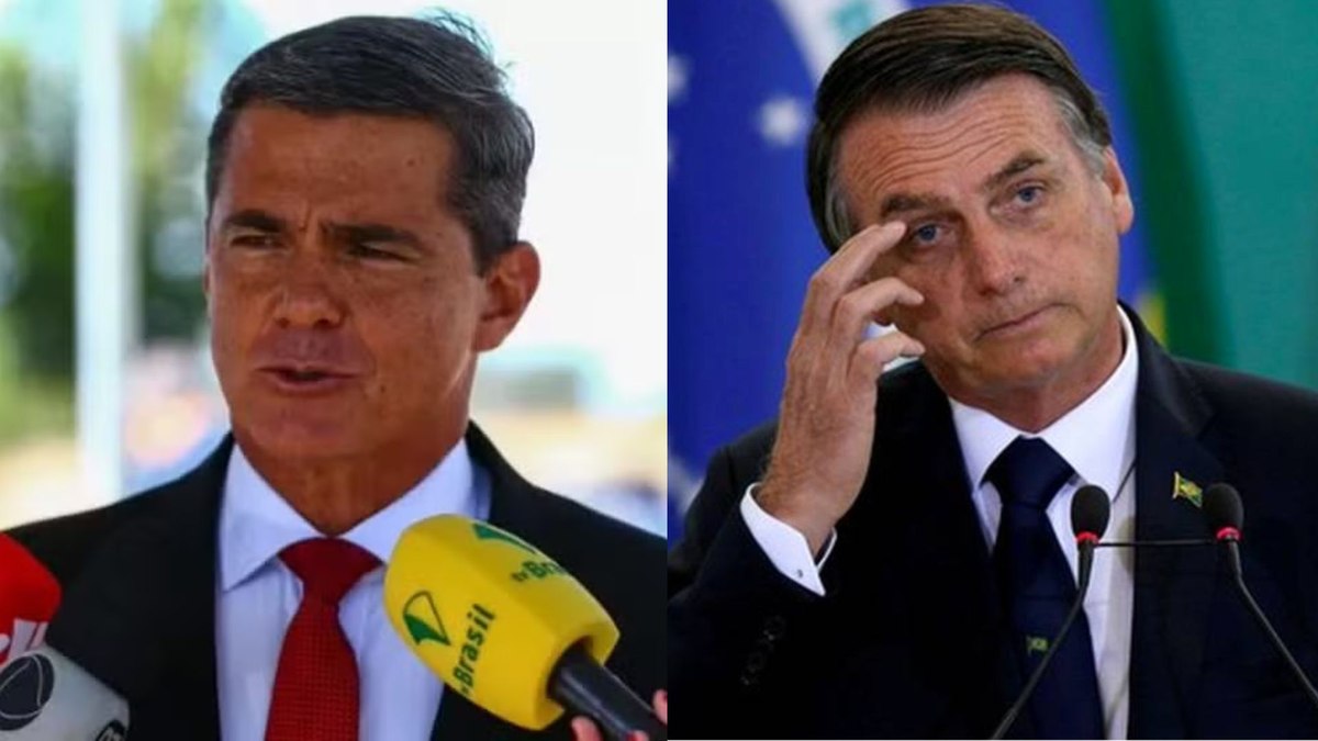 O general da reserva Mario Fernandes e o ex-presidente Jair Bolsonaro