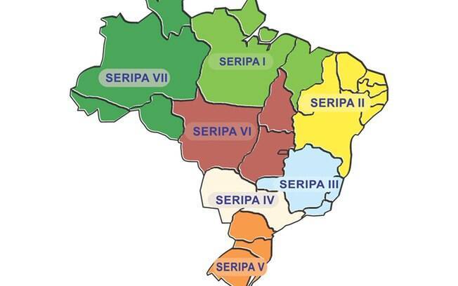 Cada uma das sete unidades do Seripa atende uma região que pode ou não corresponder à divisão convencional