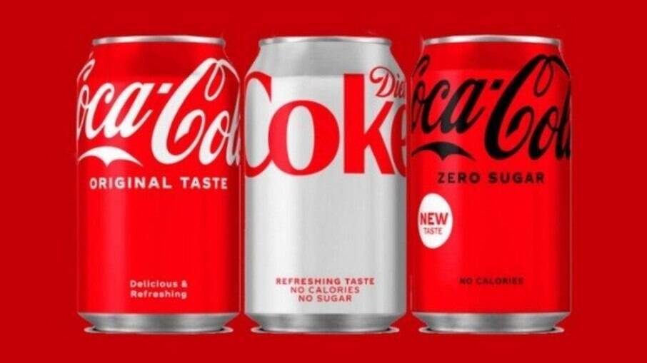 Coca-Cola anunciou que versão zero açúcar terá nova receita e latinhas virão com novo visual