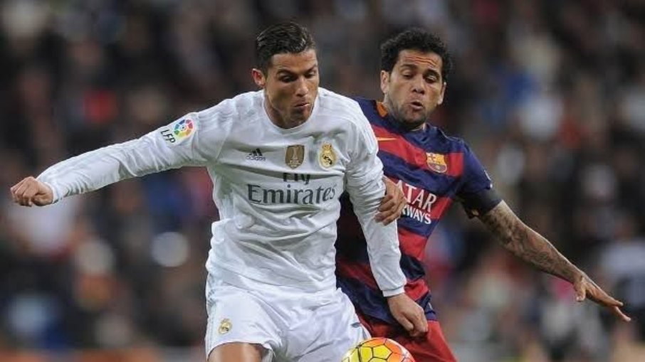 Cristiano Ronaldo e Daniel Alves já foram considerados desafetos