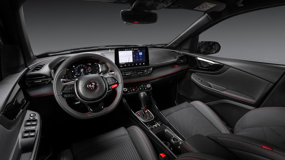 Interior do Fiat Pulse Abarth Stranger Things Interior do Fiat Pulse Abarth Stranger Things