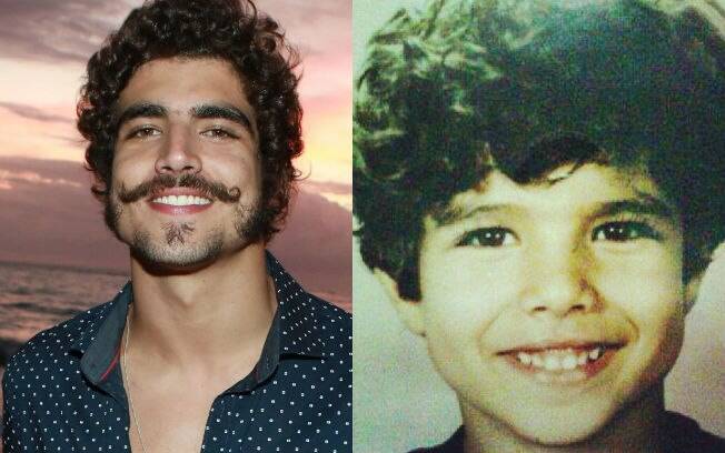 Antes e depois das celebridades: Caio Castro quando era criança