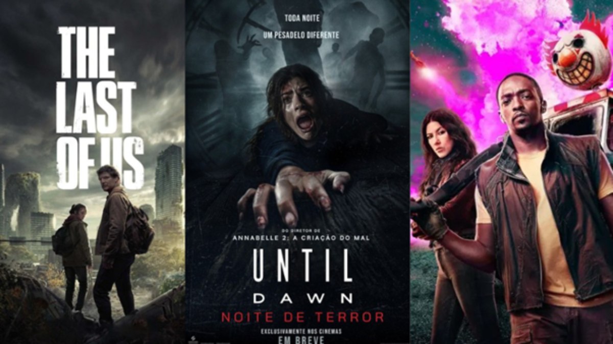 Cartazes de The Last Of Us, Until Dawn e Twisted Metal