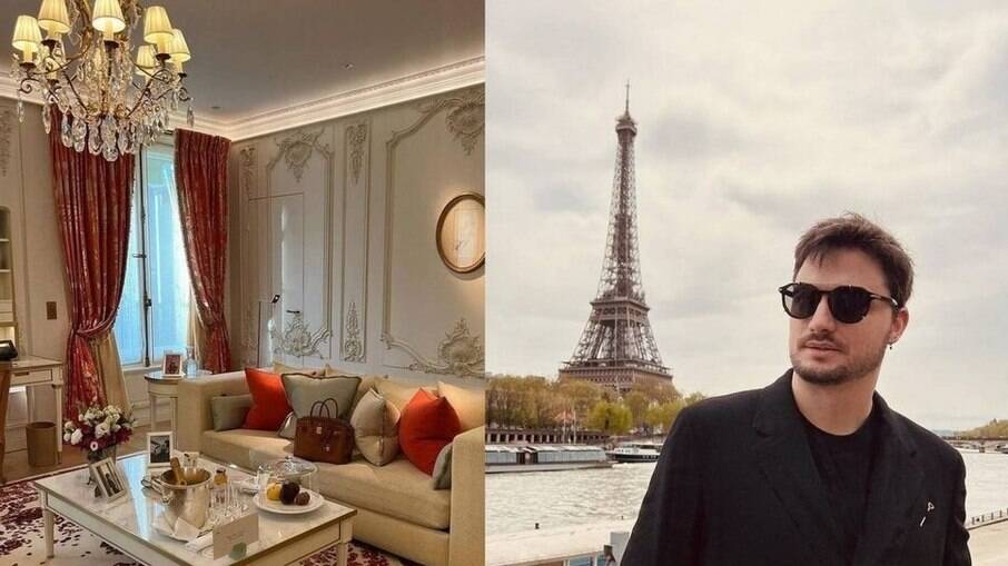  Felipe Neto está em hotel de luxo em Paris, na França