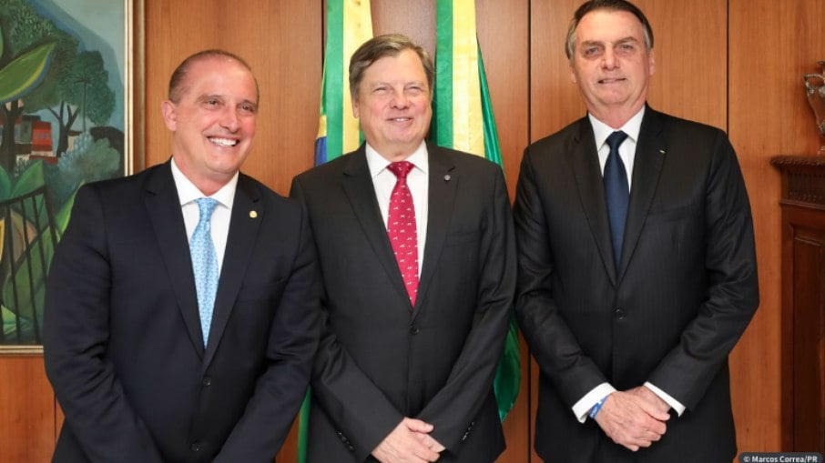 Luís Fernando Serra e Jair Bolsonaro