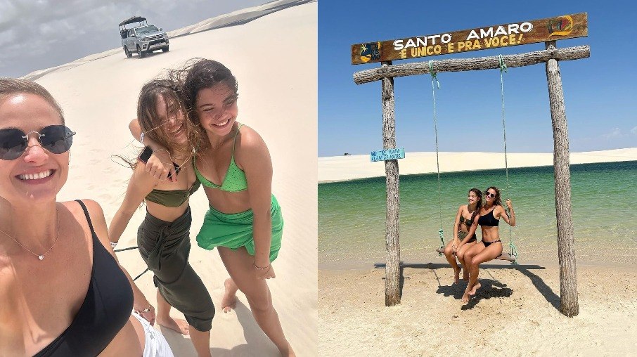 Luiza Valdetaro comemora aniversário em viagem com família