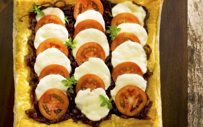 Foto da receita Torta caprese pronta.