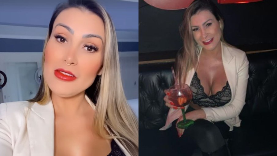 Andressa Urach curtiu balada após internação para cirurgia