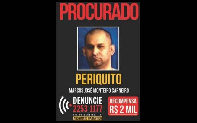 Considerado como extremamente violento, 'Periquito' era o principal interlocutor de Fernandinho Beira-Mar