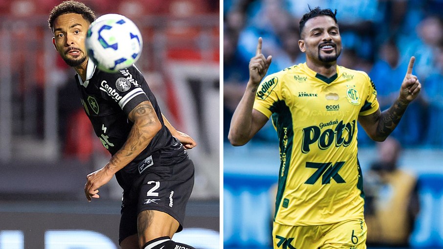 Vitinho, lateral-direito do Botafogo, vai enfrentar Reinaldo, que joga pela esquerda do Mirassol