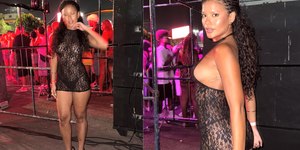 Com peça curta, Bella Campos mostra demais em evento