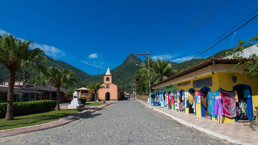 A Vila do Abraão, em Ilha Grande A Vila do Abraão, em Ilha Grande