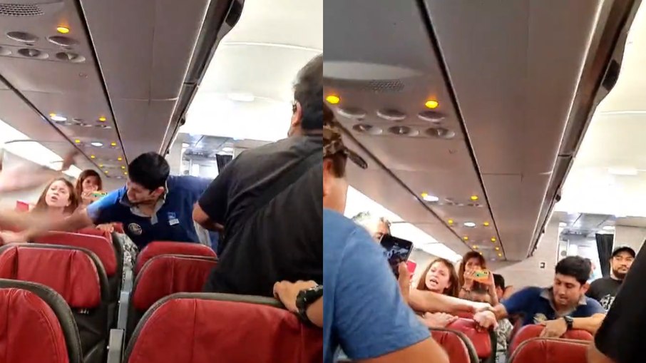 Passageiros bêbados protagonizam briga em voo