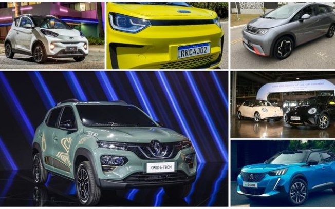 10 carros elétricos mais baratos do Brasil em 2024