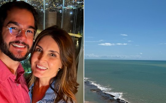 Fátima Bernardes e Túlio Gadêlha mostram momentos em Pernambuco
